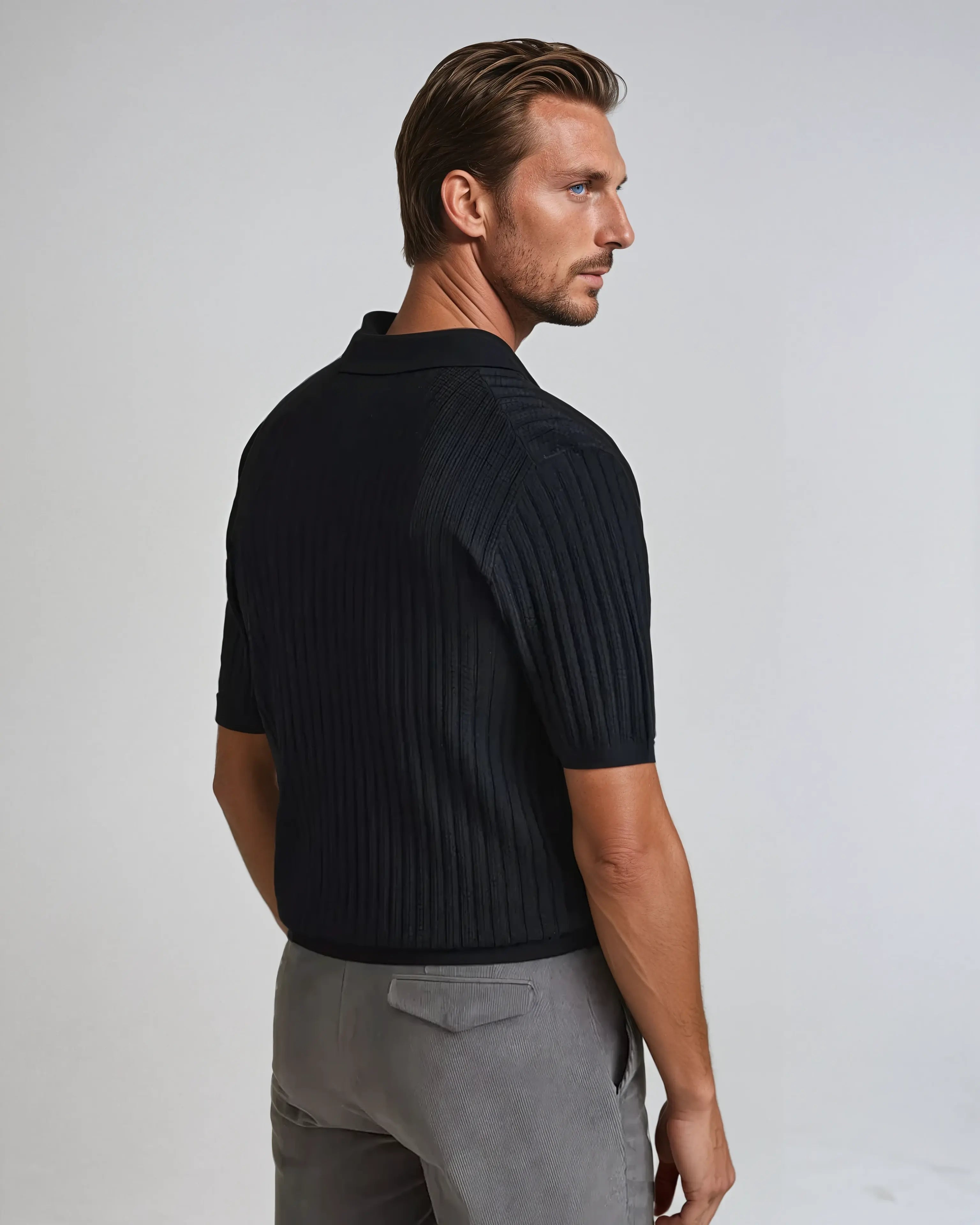 Arthur - Gebreide shirt met korte mouwen 3