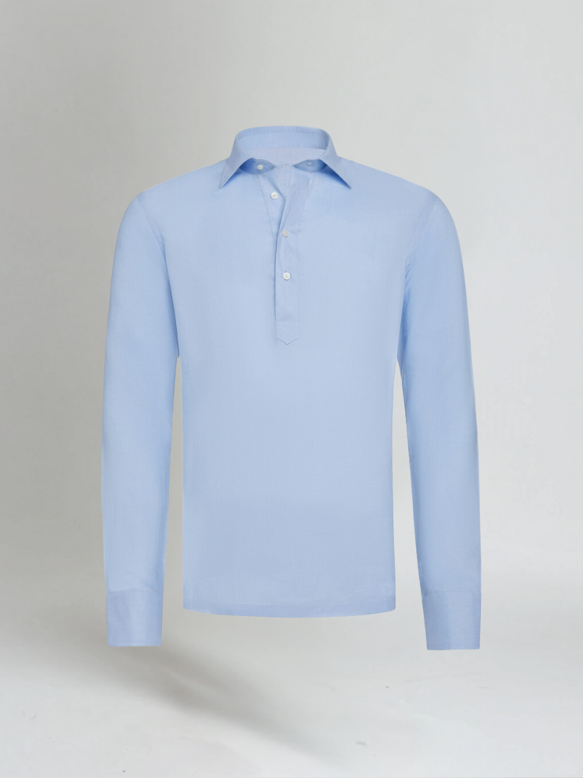 Bartholomew - klassiek linnen pop -over shirt