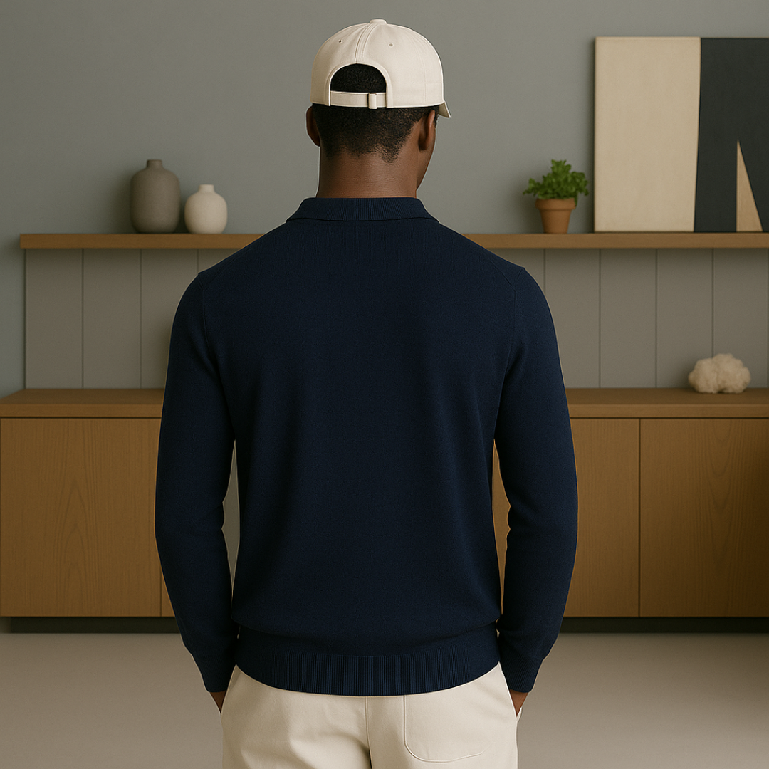 Cashmere Buttoned Polo Shirt 3
