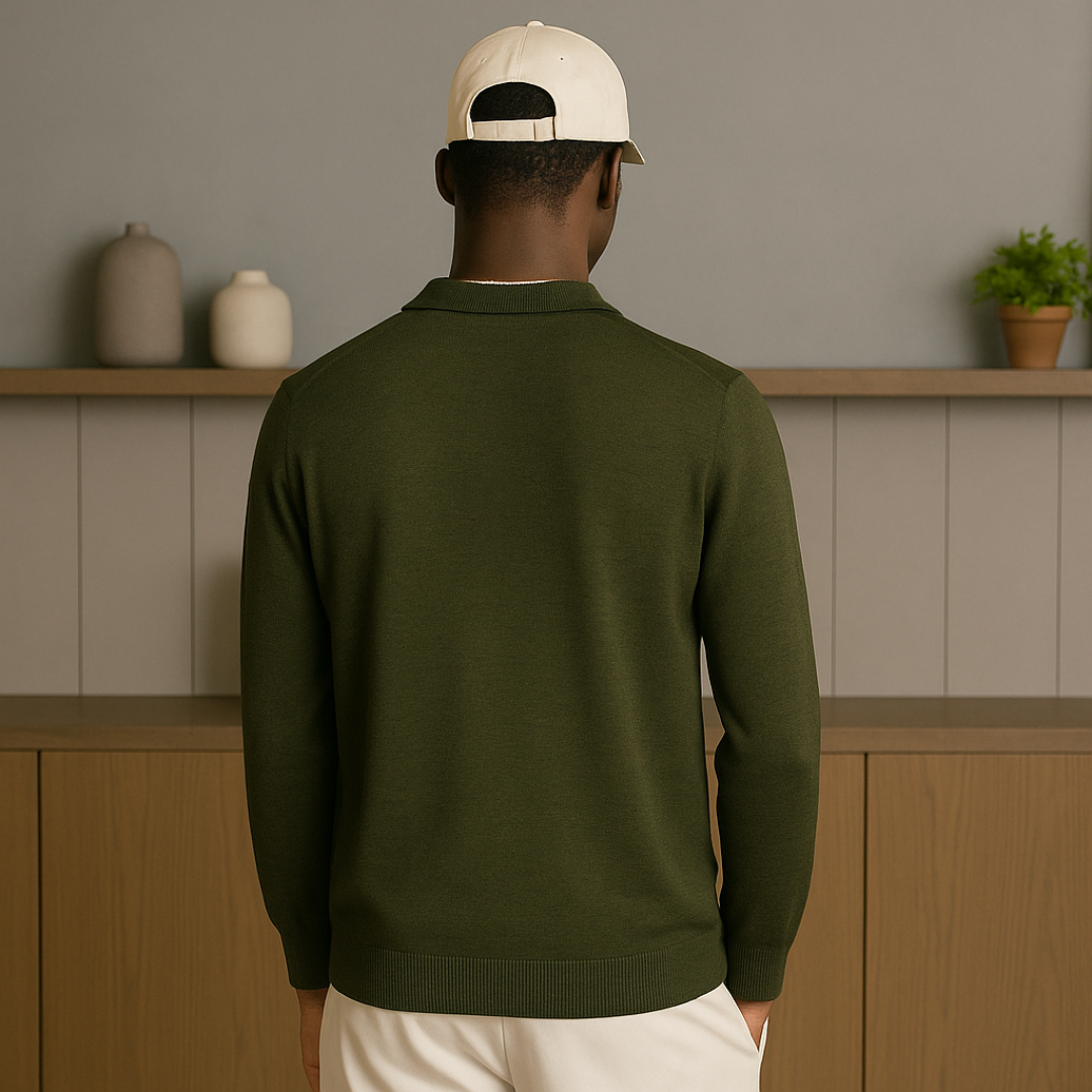 Cashmere half-zip poloshirt 3