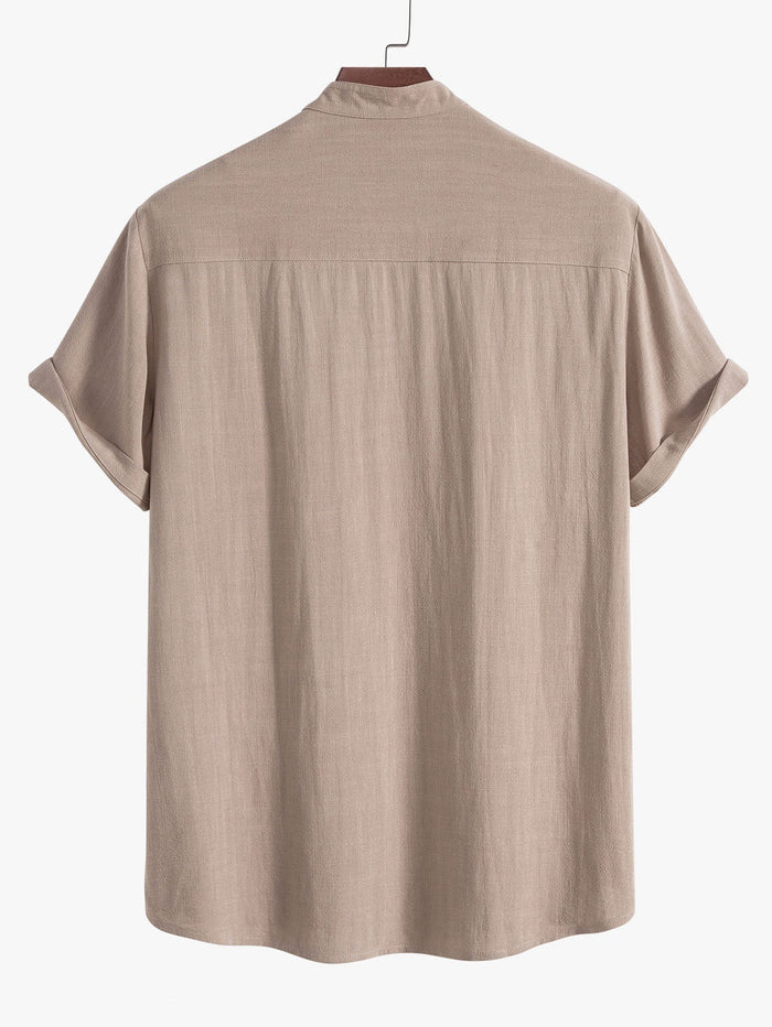 Cody - Linnen Stand Collar Shirt 2