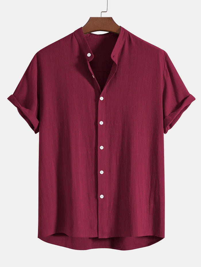 Cody - Linnen Stand Collar Shirt 4