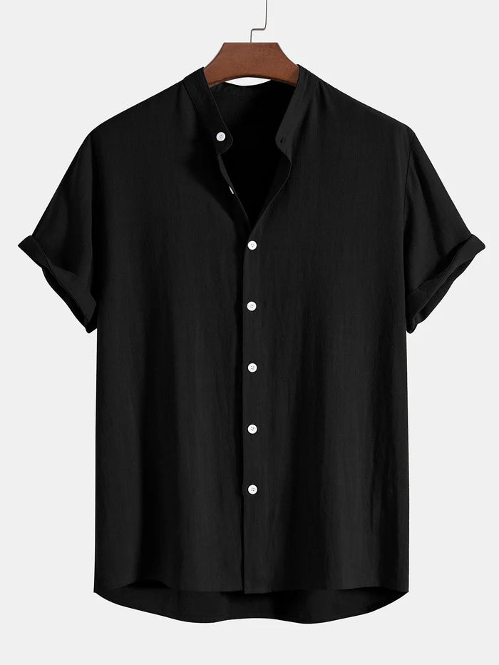 Cody - Linnen Stand Collar Shirt 6