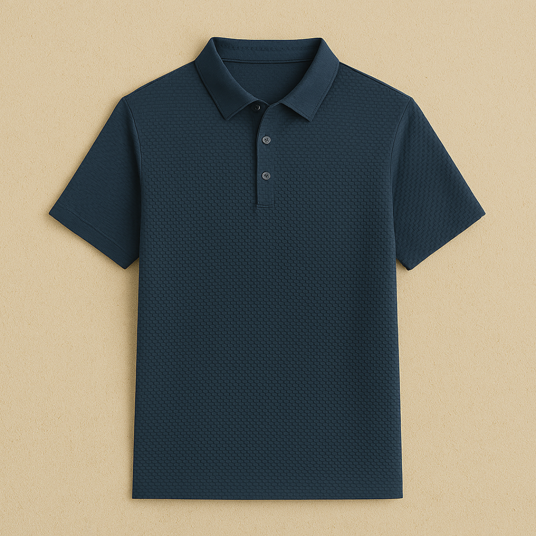 Elegante gebreide polo met korte mouwen 4