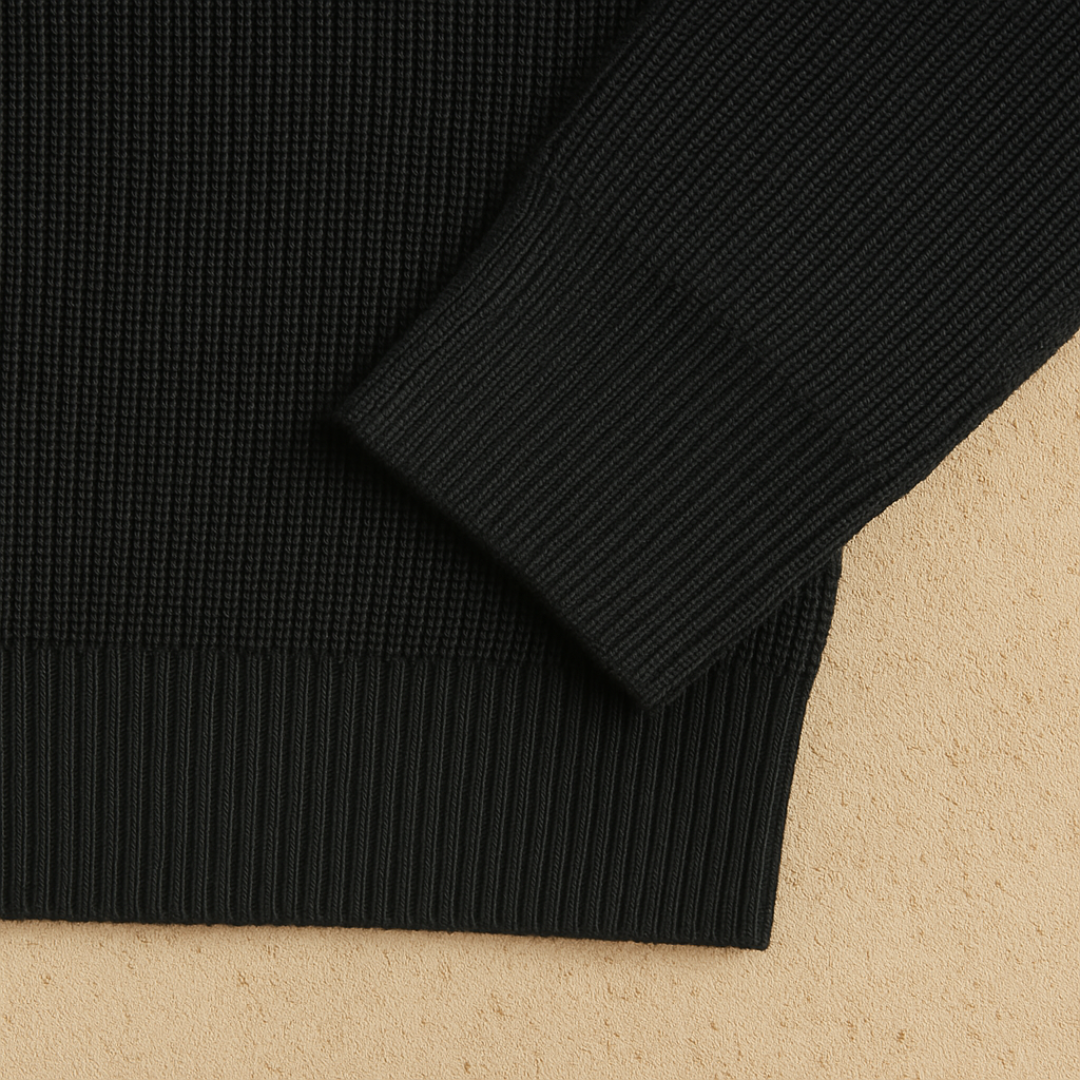 Elegante gebreide polo met lange mouwen 4