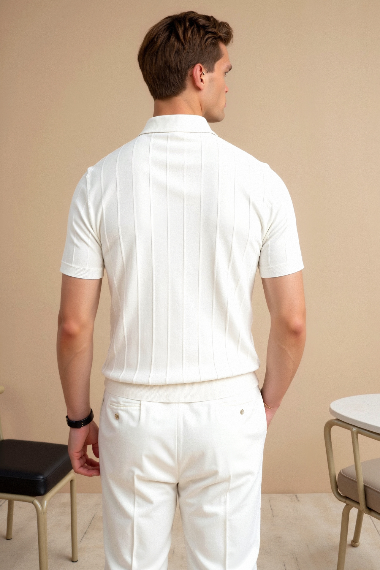 Jordan - gebreide poloshirt 3