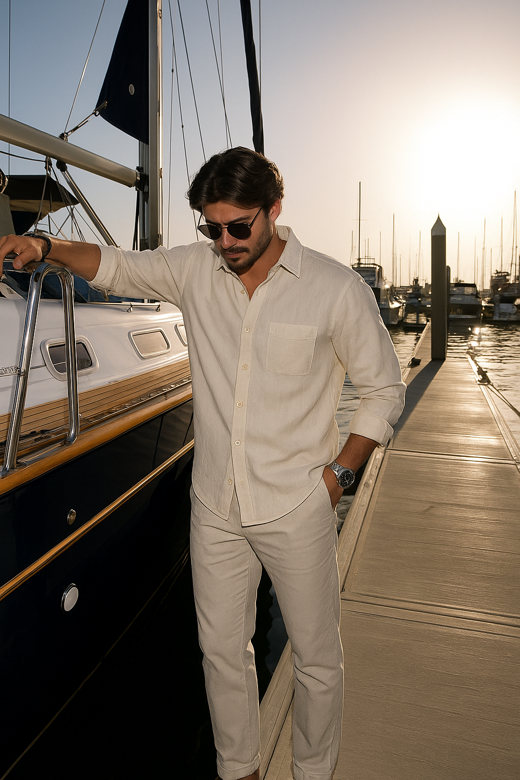 Klassiek Italiaans linnencasual hemd