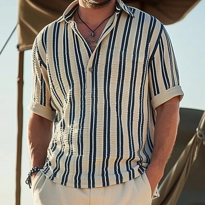 Levi - Oud geld gestreept shirt 2