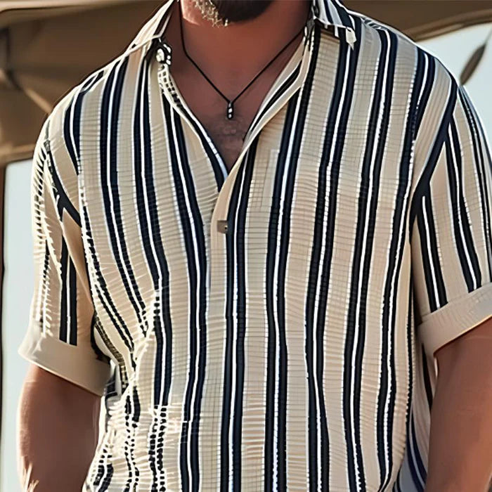 Levi - Oud geld gestreept shirt 3
