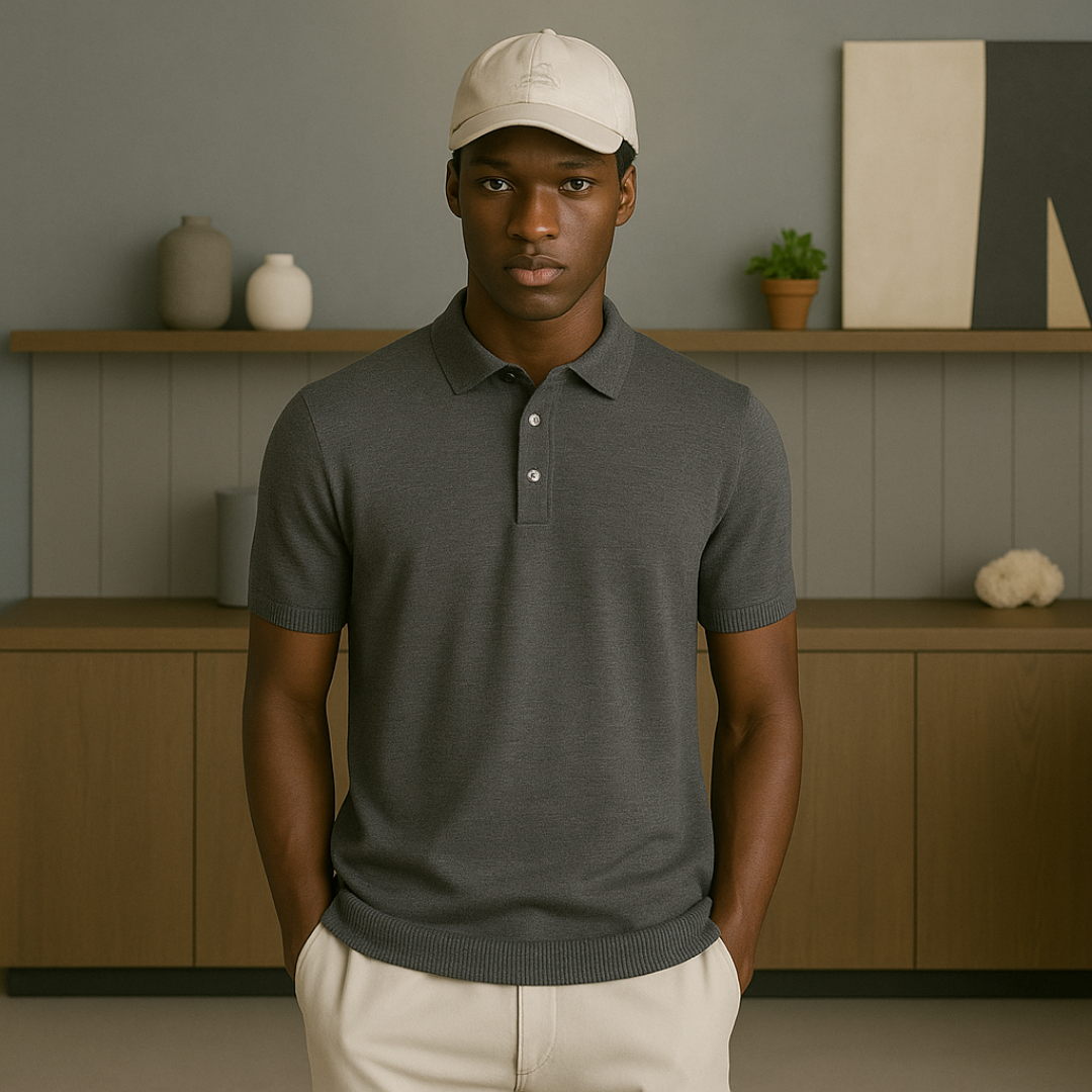 Lichtgewicht kasjmier zomerpolo shirt 2