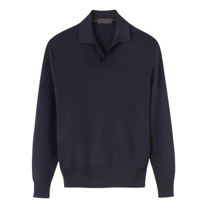 Oud geld met lange mouwen polo 2