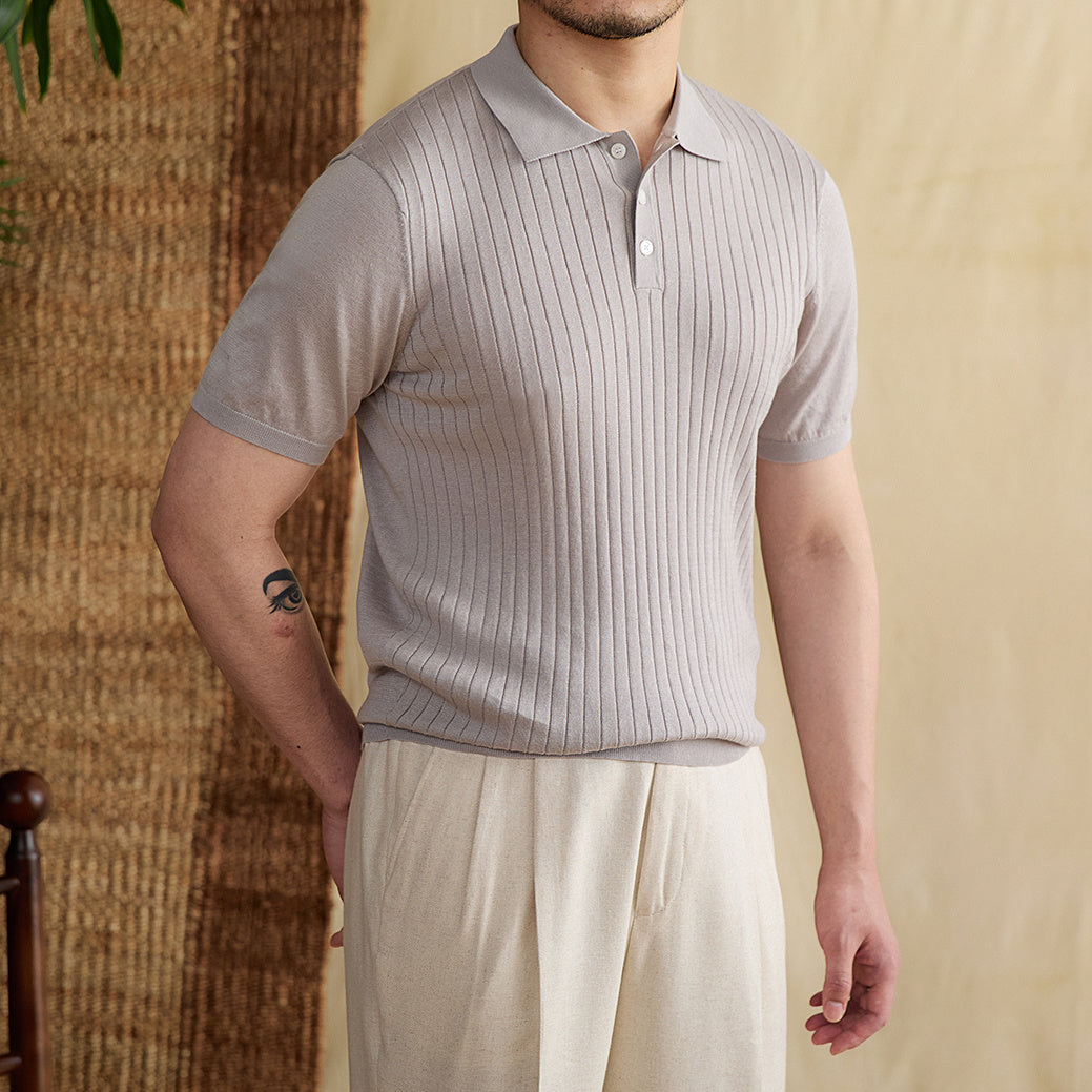 Oud geld slank fit polo 4