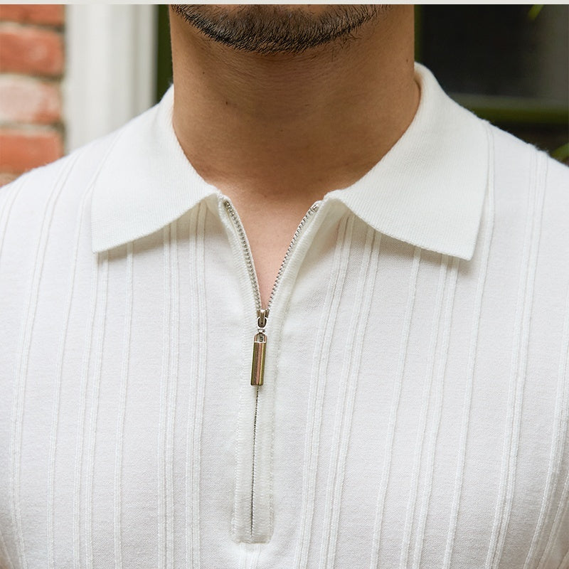 Oud geld zip poloshirt 5