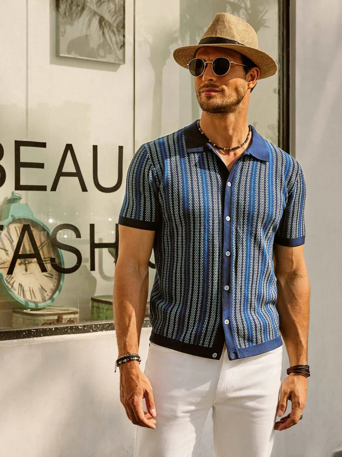 Rupert - retro gestreepte poloshirt 2