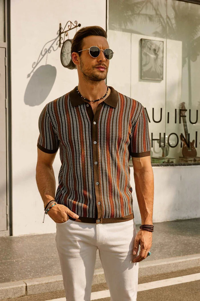Rupert - retro gestreepte poloshirt 5