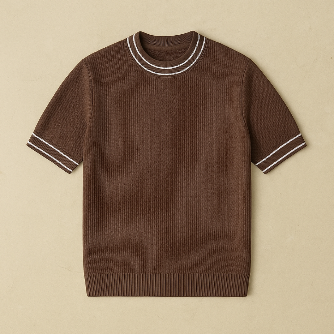 Vintage gebreide zomer T-shirt