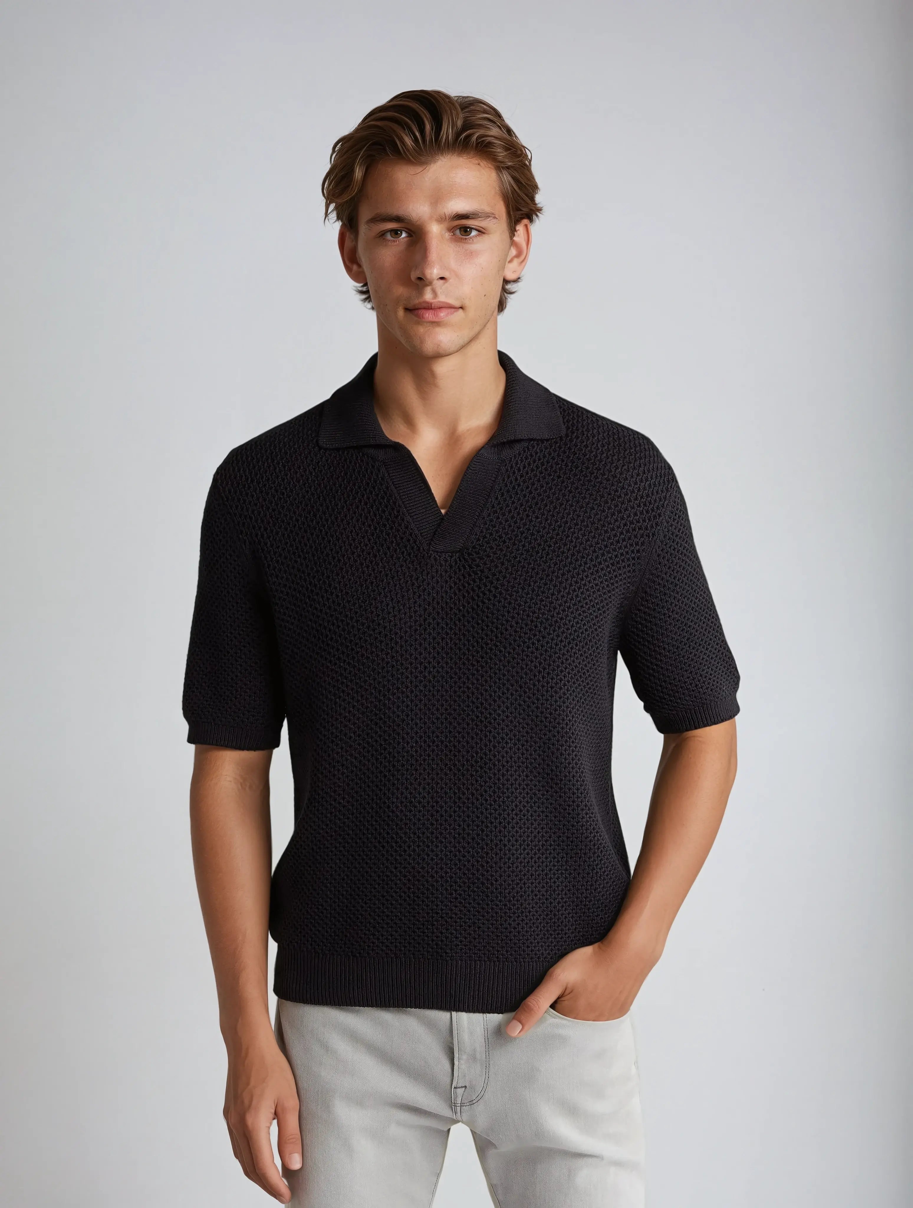 Archibald - Retro -haakpolo shirt 0