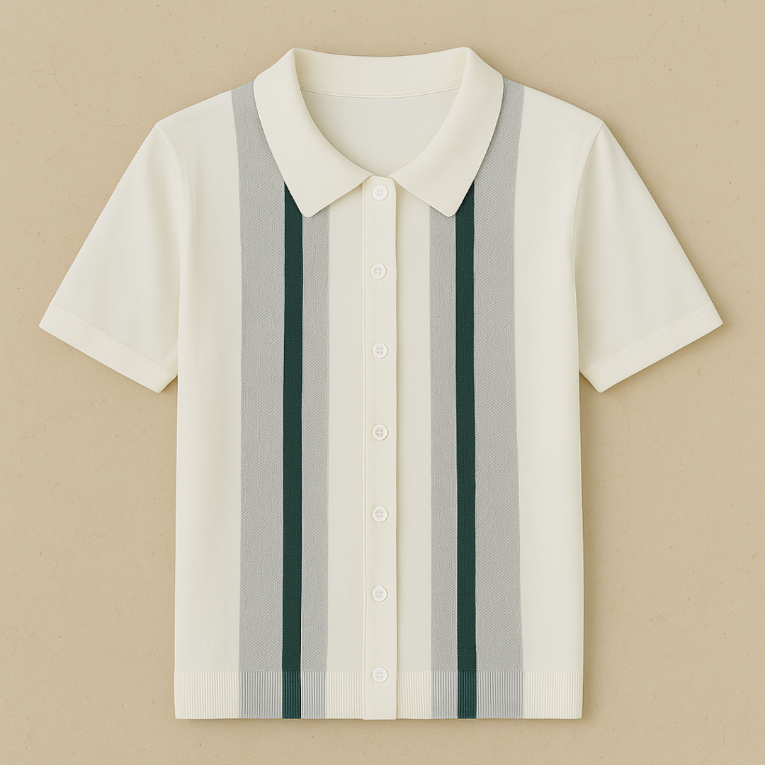 Bruno - Stijlvol gebreide zomerpolo -shirt 1