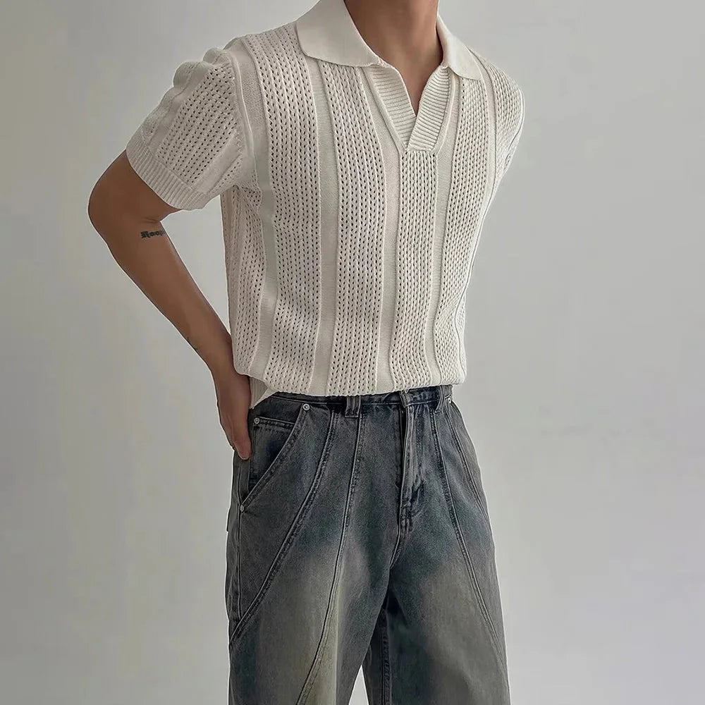 Drew - Haakpolo shirt 0