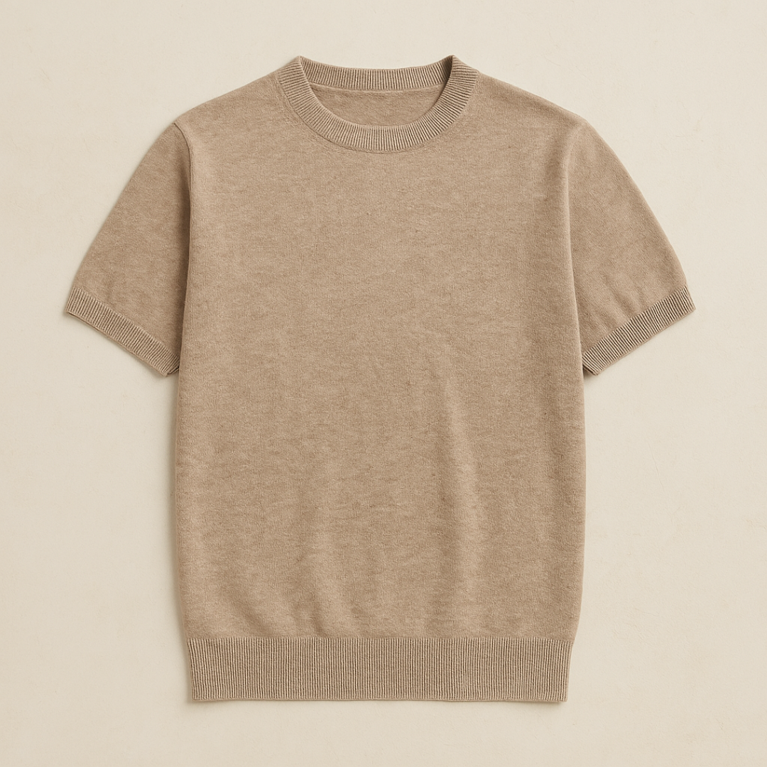 Elegant Cashwool short-mouw T-shirt