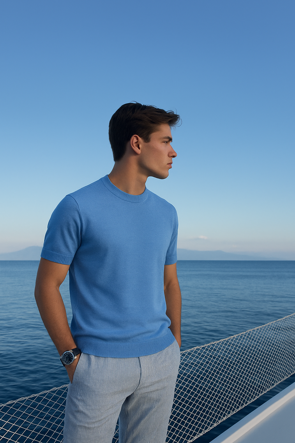 Elegant Cashwool short-mouw T-shirt