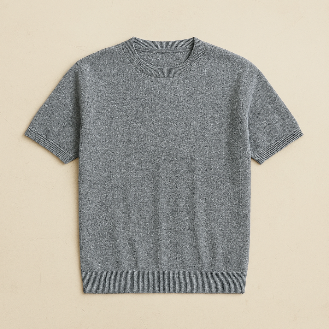 Elegant Cashwool short-mouw T-shirt