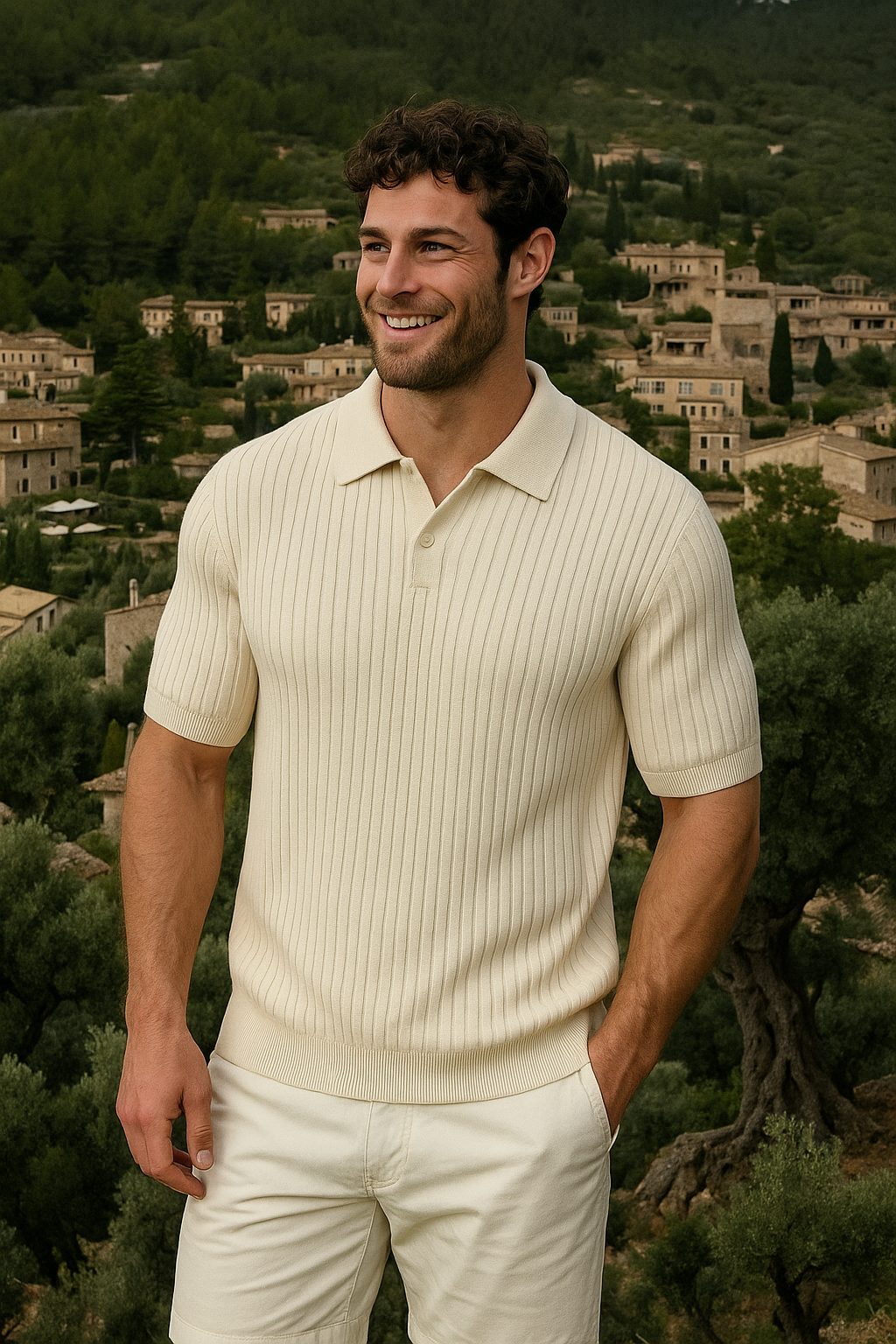 Elegant gebreide zomerpolo 0