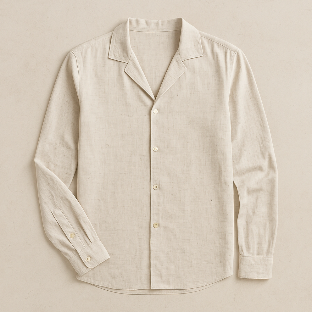 Elegant linnen kraag shirt