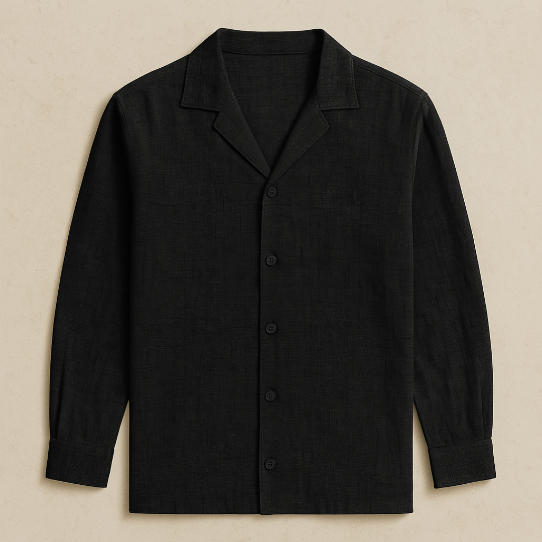 Elegant linnen kraag shirt