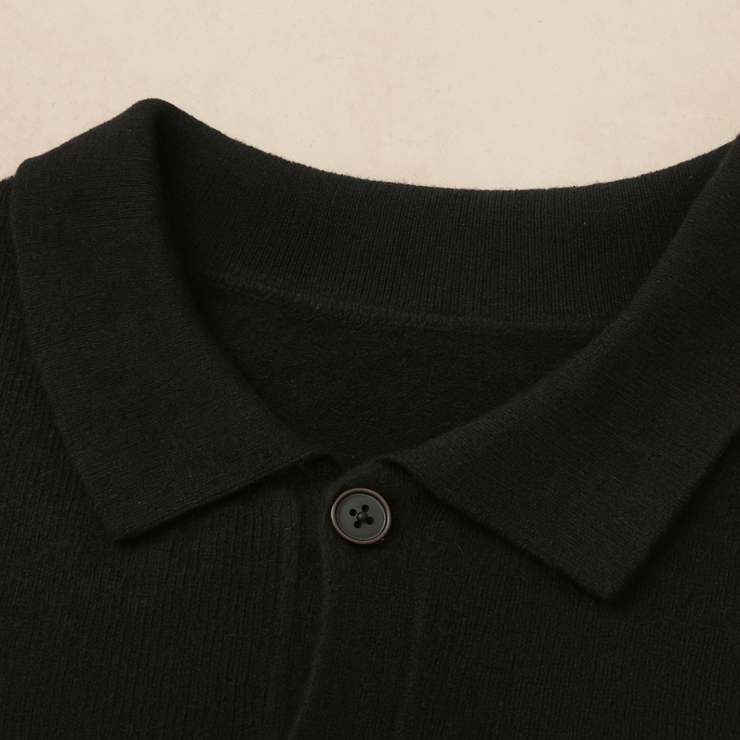 Elegante kasjmierpolo met lange mouwen 2