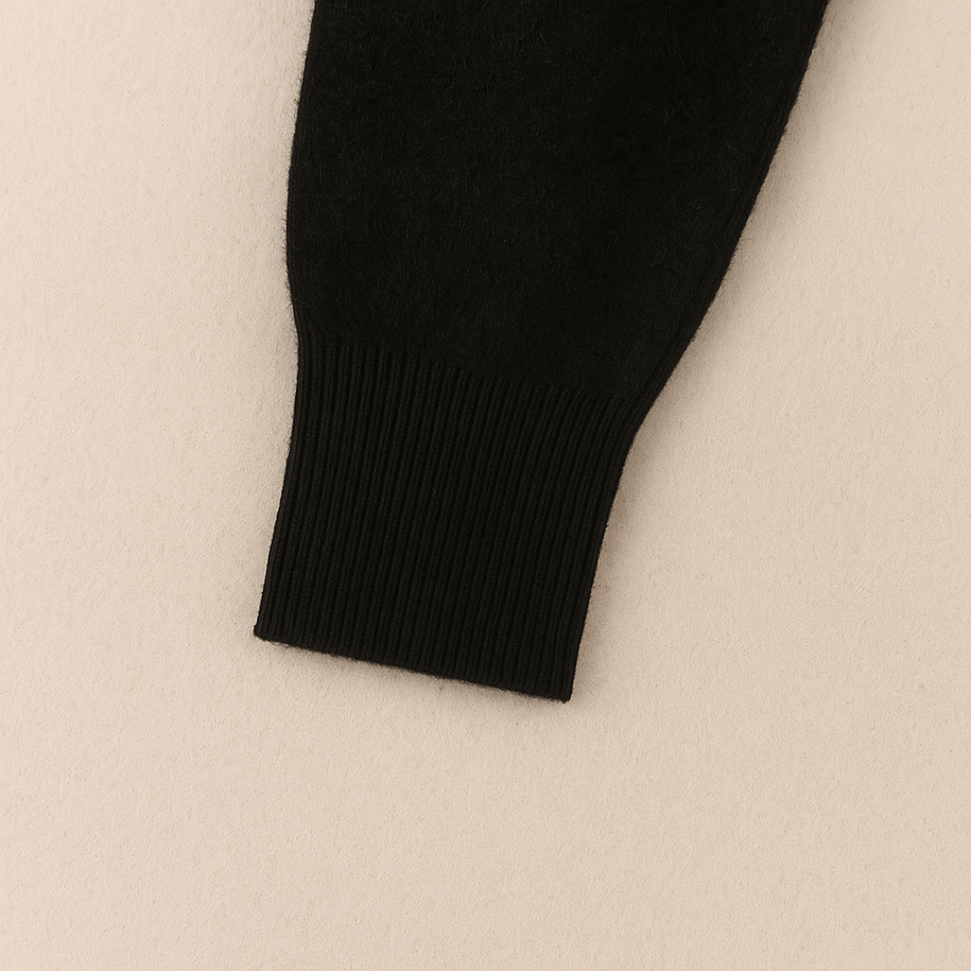Elegante kasjmierpolo met lange mouwen 3
