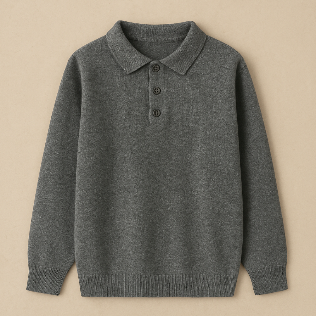 Elegante kasjmierpolo met lange mouwen 5