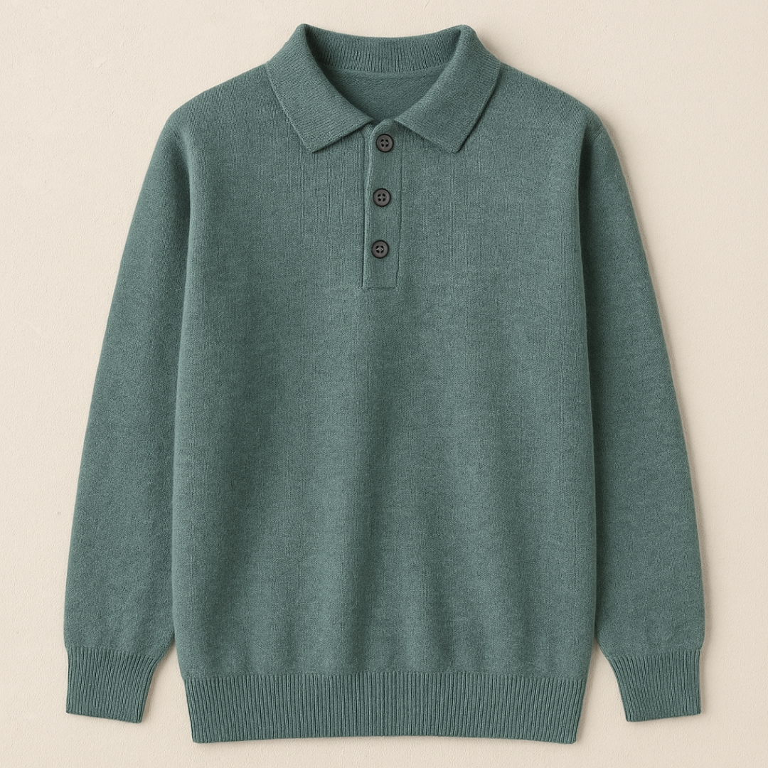 Elegante kasjmierpolo met lange mouwen 7