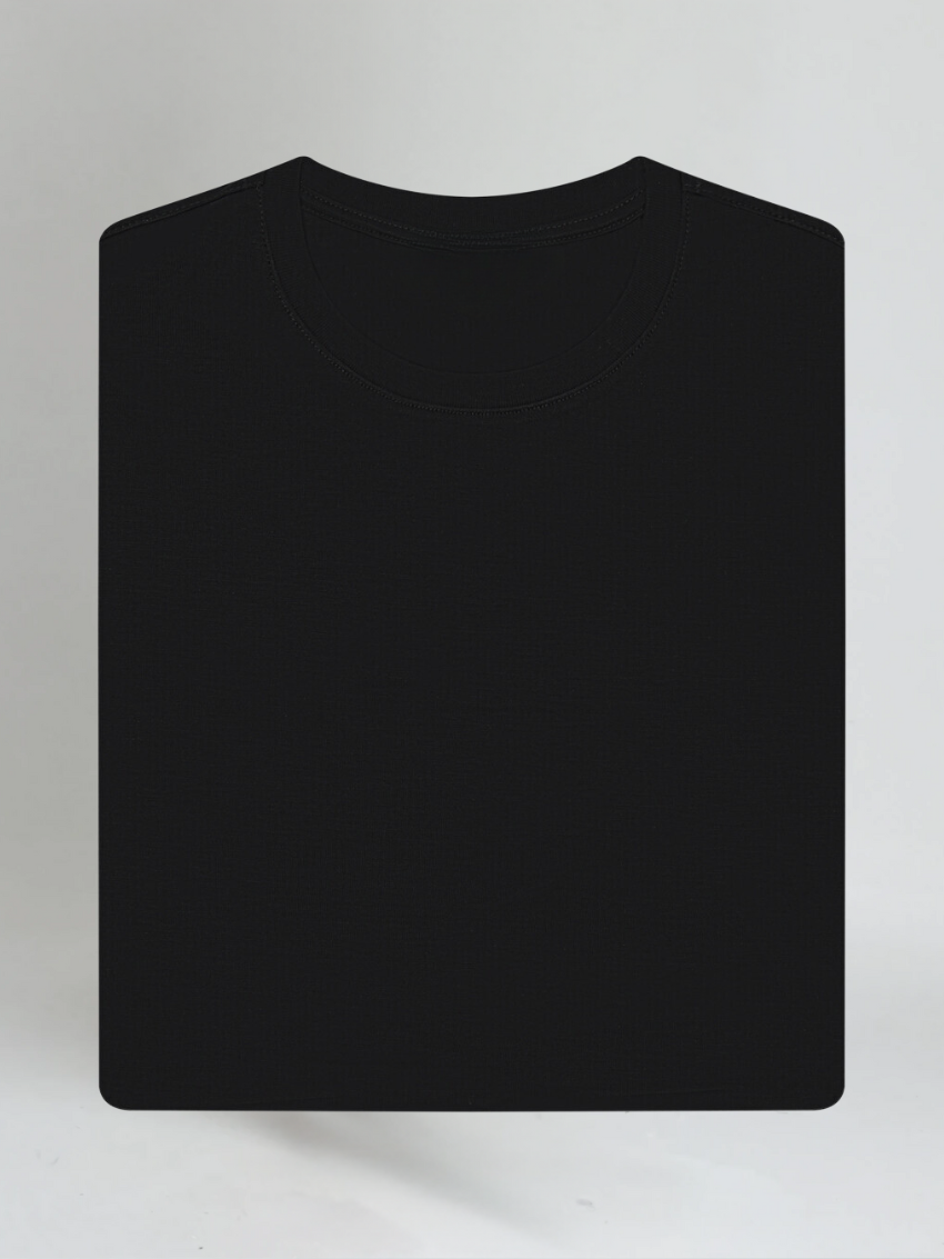 Elias - Zwart Suppima Katoenen T-shirt