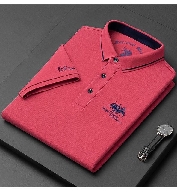 Geborduurd katoen slank Polo 3