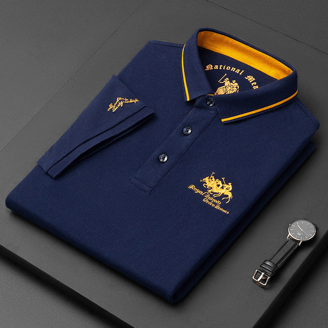 Geborduurd katoen slank Polo 5