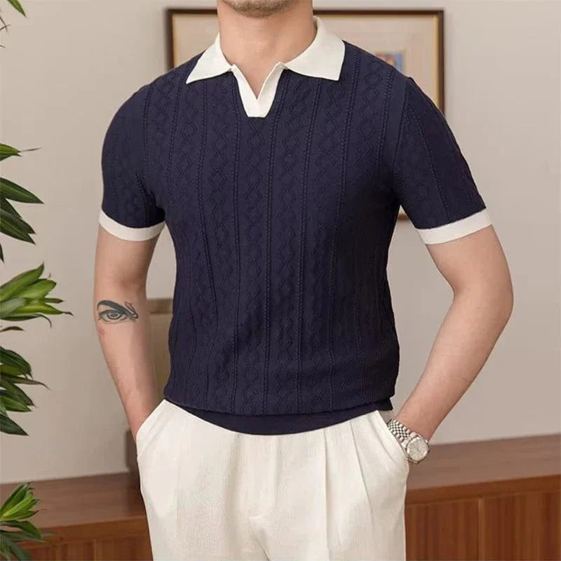 Herman - Klassiek gebreide poloshirt 1