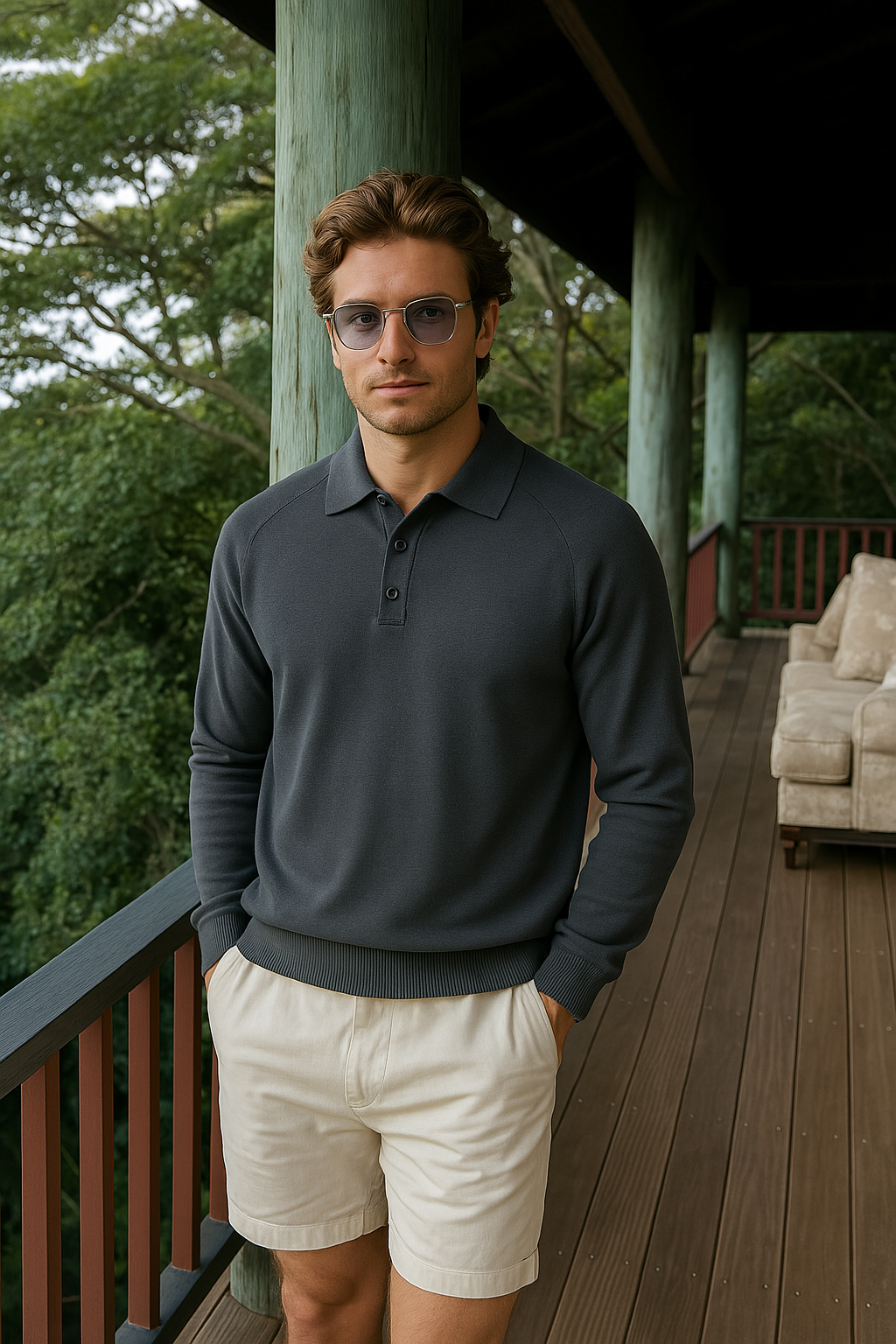 Joel - Wool Polo met lange mouwen 1