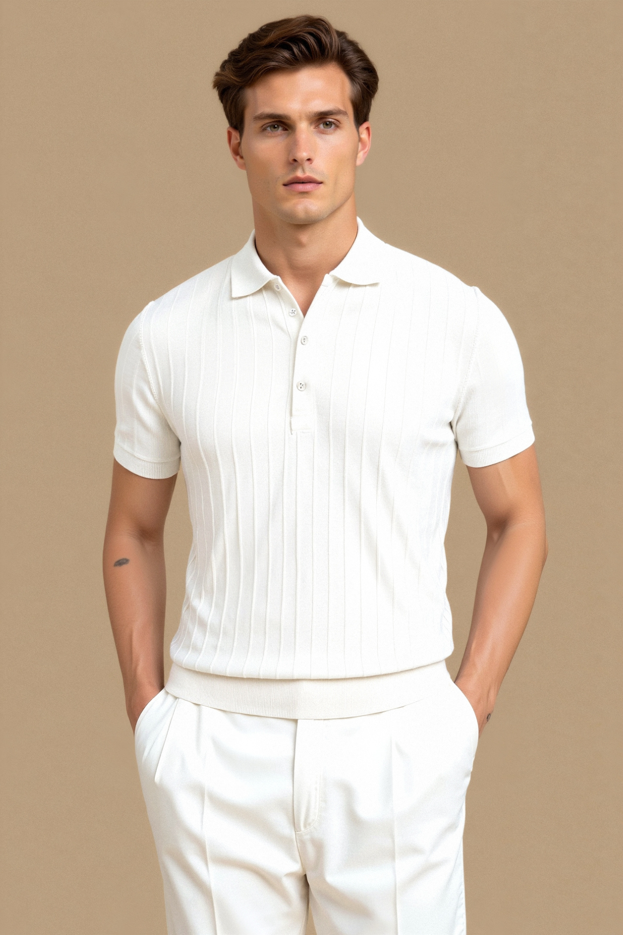 Jordan - gebreide poloshirt 1