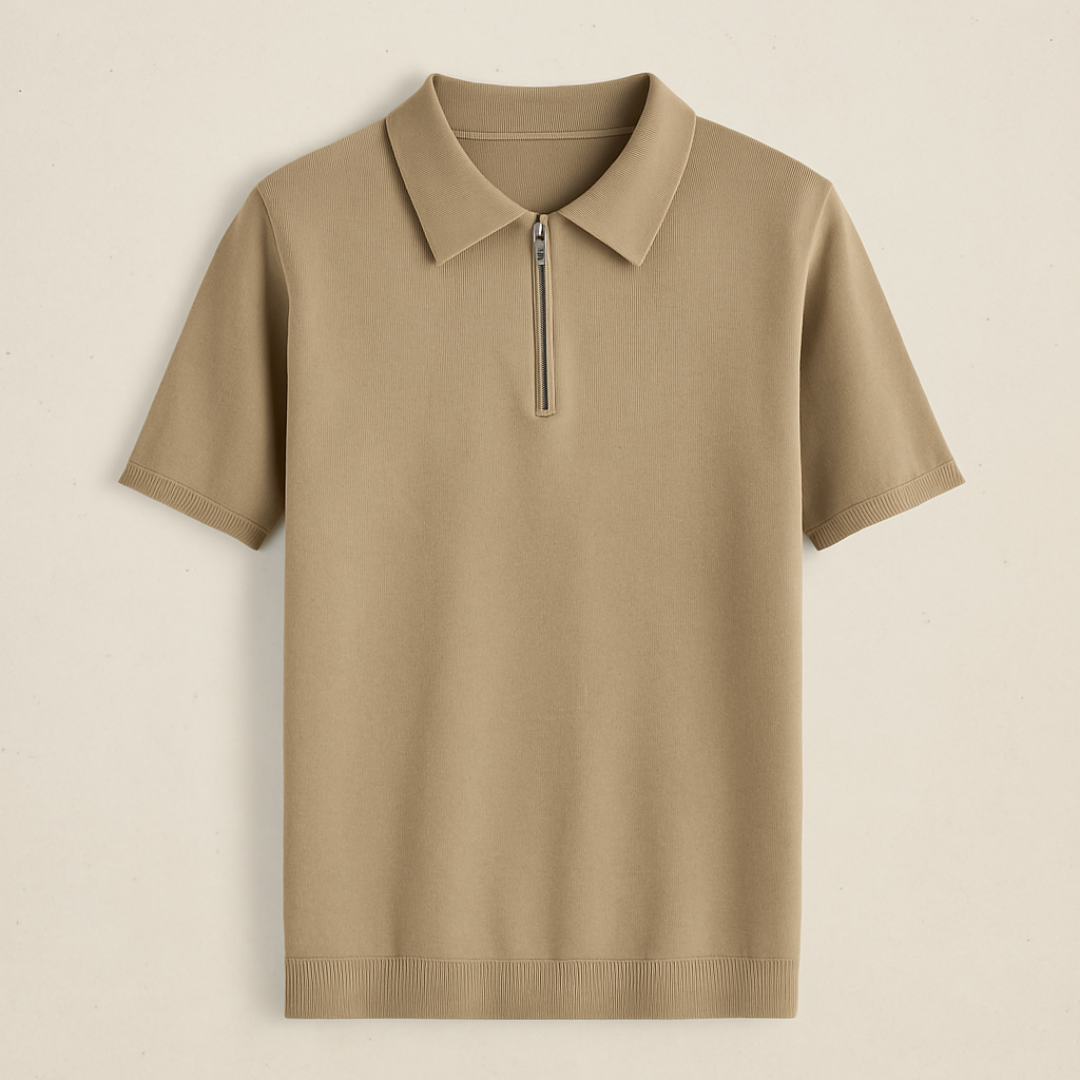 Lennox - gebreide zomerpolo shirt 1