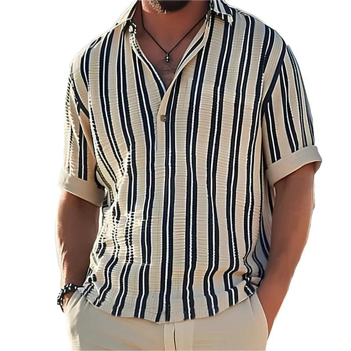 Levi - Oud geld gestreept shirt 1