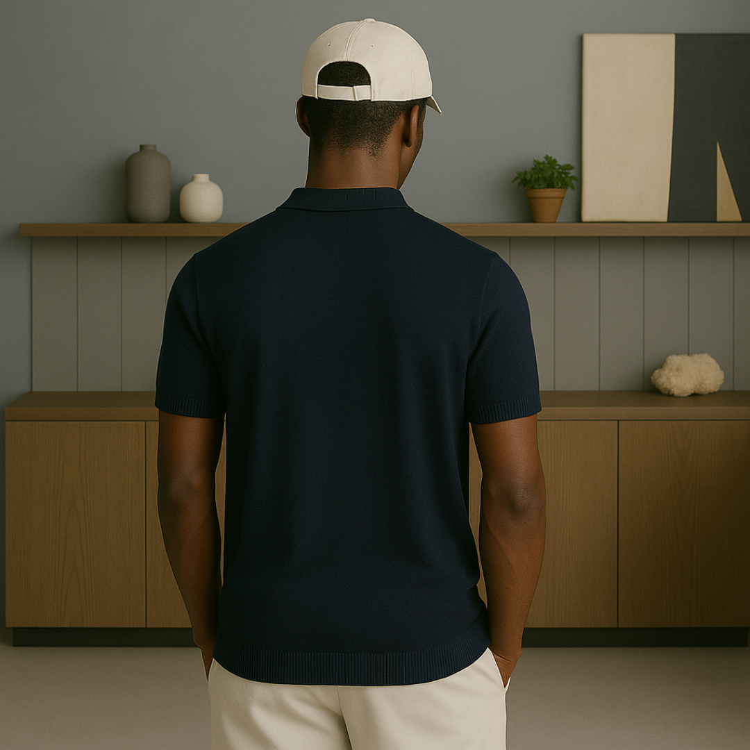 Lichtgewicht kasjmier zomerpolo shirt 1