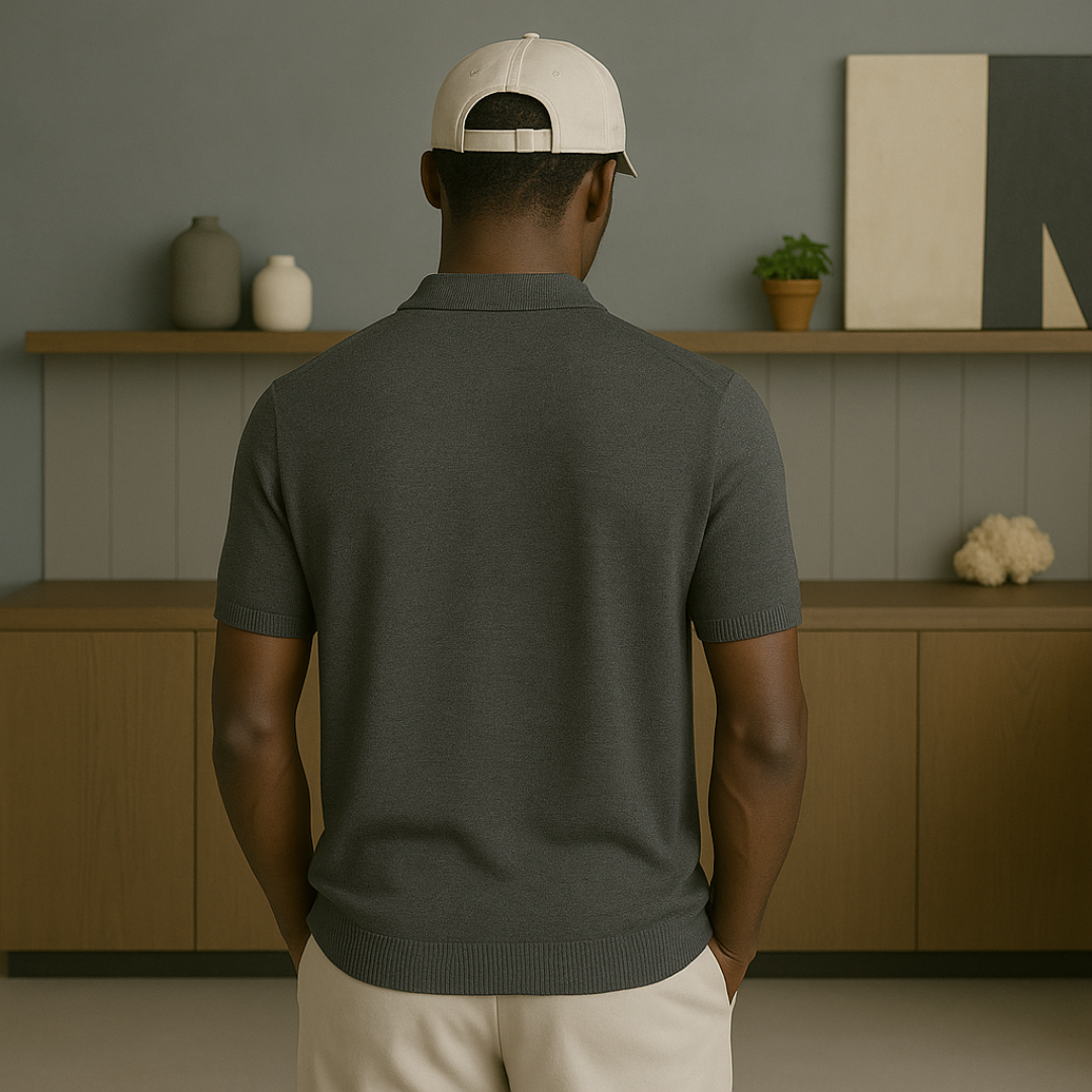 Lichtgewicht kasjmier zomerpolo shirt 3