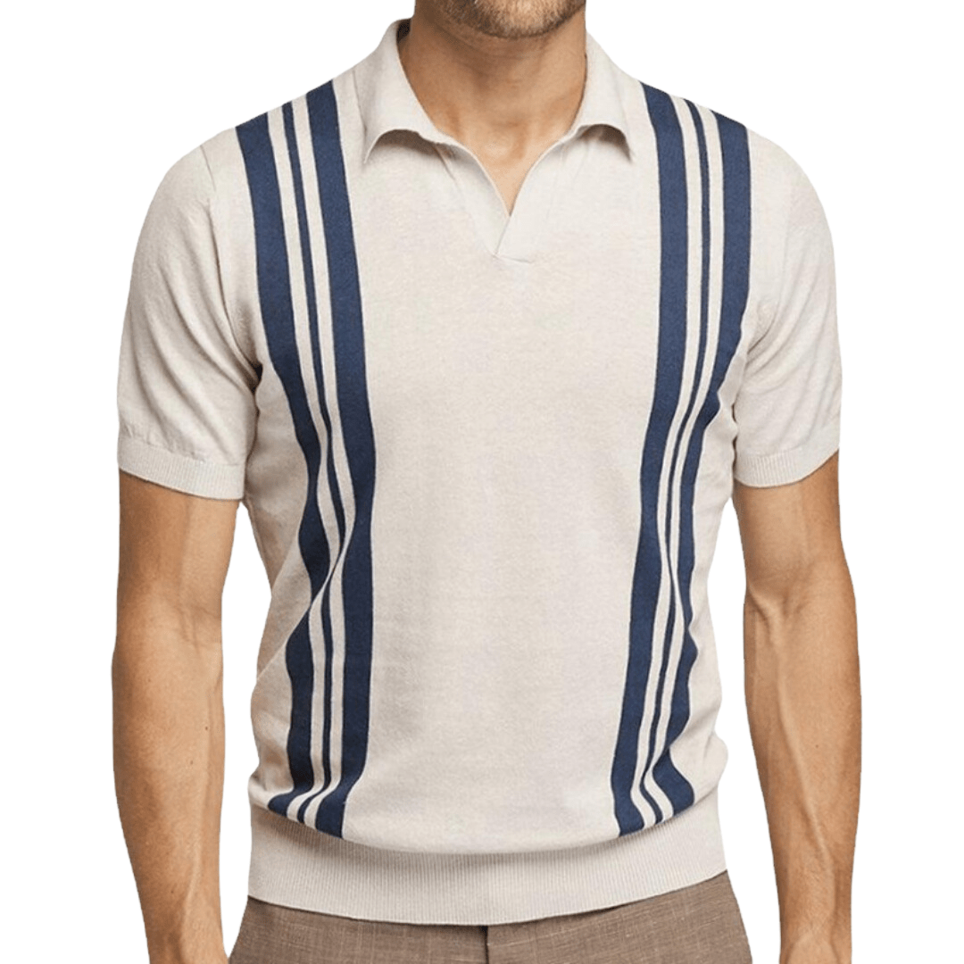 Oscar - gestreepte poloshirt 0