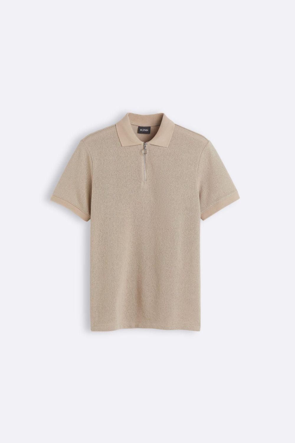 Oud geld Zip Polo T-shirt 0