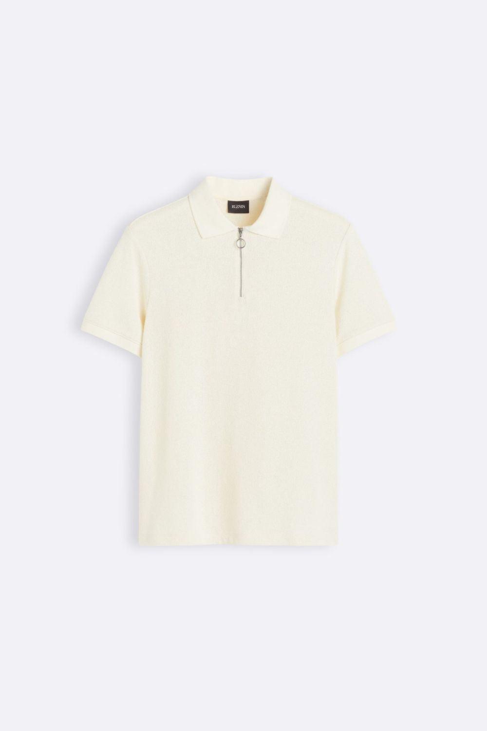 Oud geld Zip Polo T-shirt 4