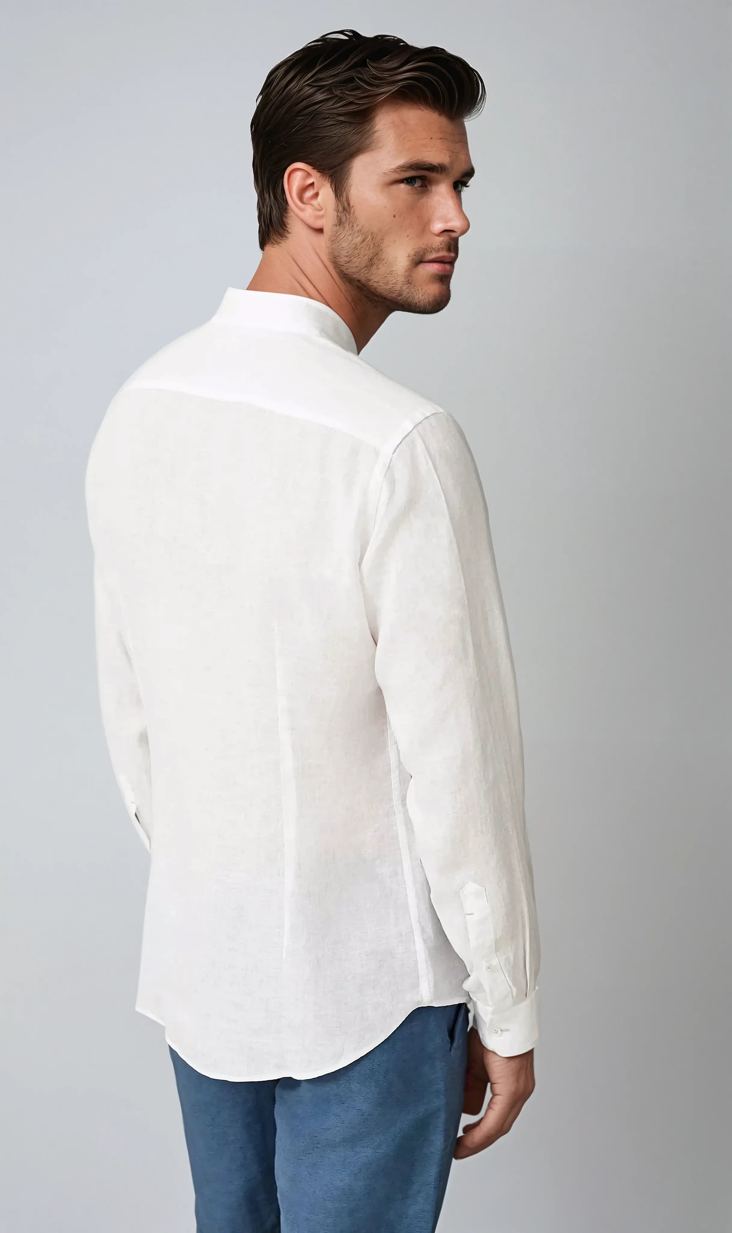 Old Money ademend linnen shirt