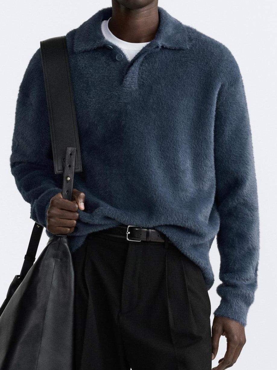 Oud geld gestructureerd poloshirt 1