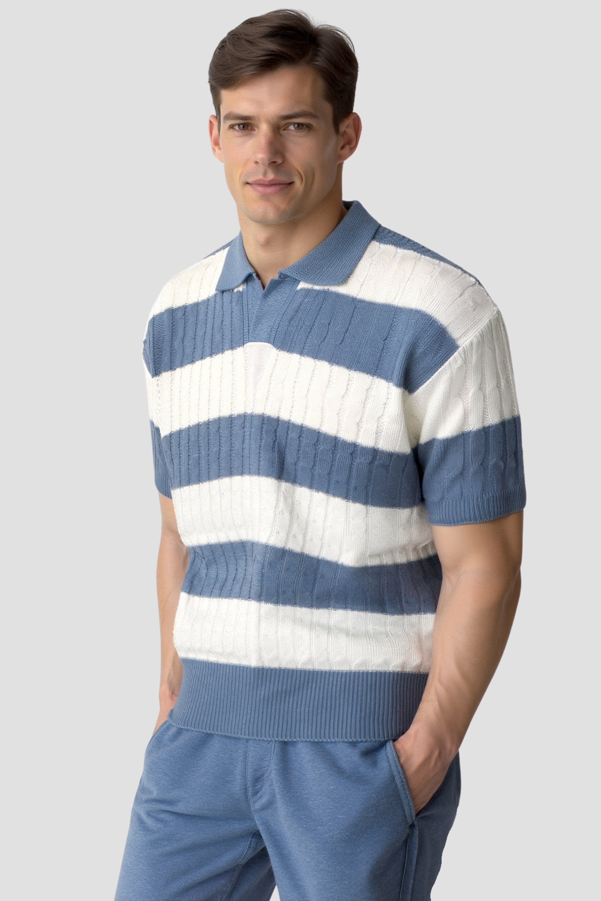Oud geld kleurblok polo 1