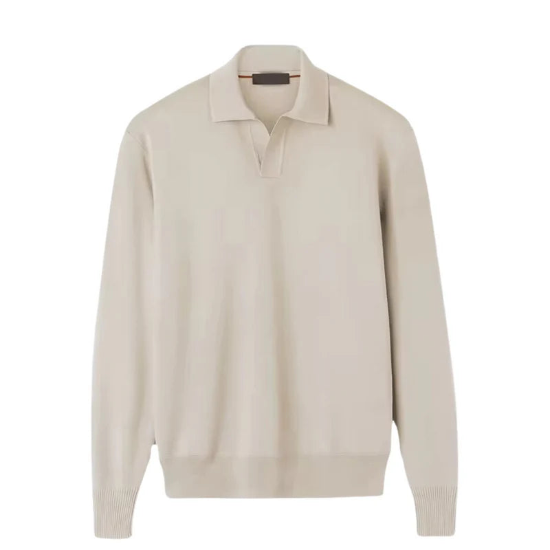 Oud geld met lange mouwen polo 1